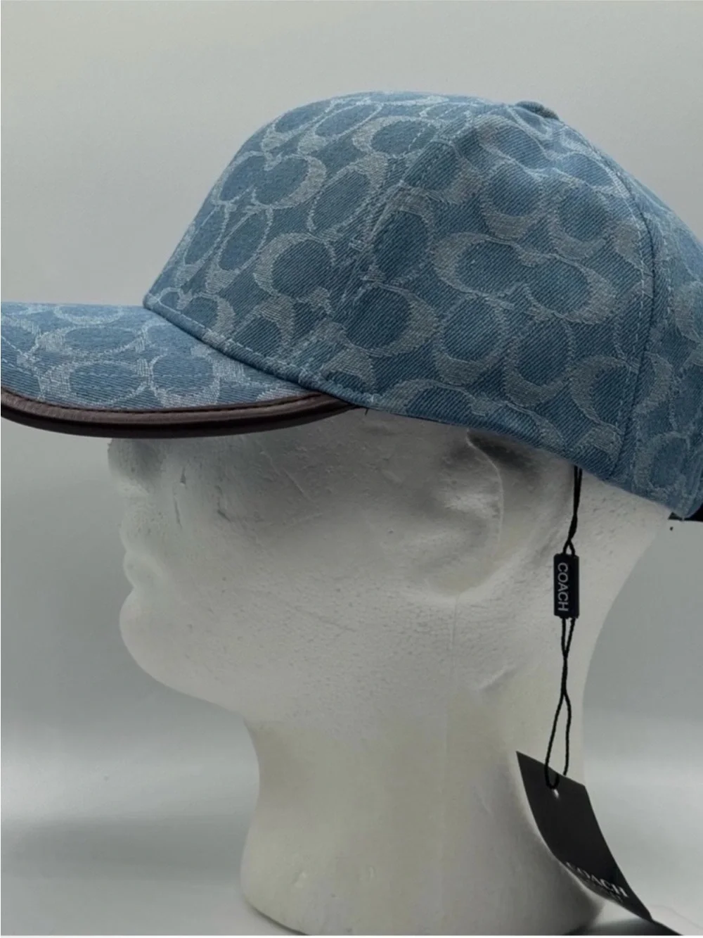 COACH Denim Baseball Cap • NEW WITH TAGS • AUTHENTIC